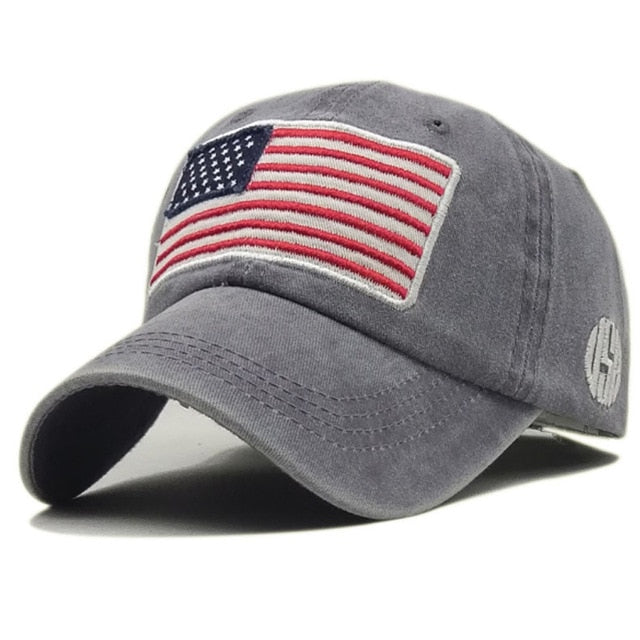 Wholsale Fashion USA Flag Camouflage Baseball Cap For Men Women Snapback Hat Army American Flag Bone Trucker High Quality Gorras