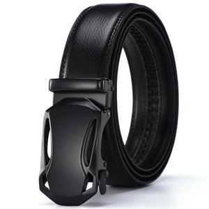 2020 leather Quality Automatic Buckle black Belts Cummerbunds cinturon hombre Men Belt Male Genuine Leather Strap Belts For Men