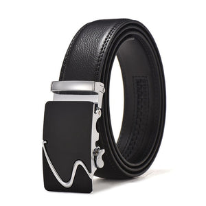 2020 leather Quality Automatic Buckle black Belts Cummerbunds cinturon hombre Men Belt Male Genuine Leather Strap Belts For Men