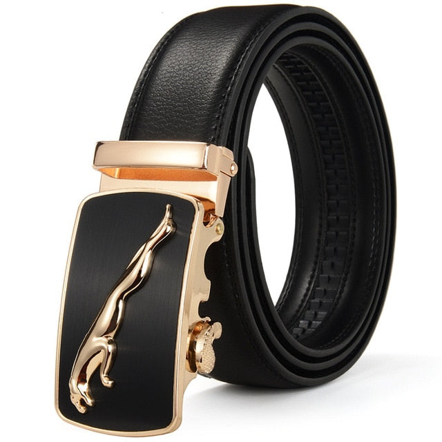 2020 leather Quality Automatic Buckle black Belts Cummerbunds cinturon hombre Men Belt Male Genuine Leather Strap Belts For Men