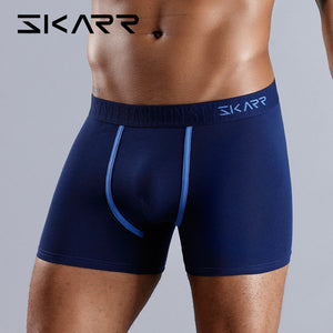 SKARR Men Boxers Underwear Men Boxer Shorts Underpants Mens Underware Boxershorts Sexy Cotton Brand Comfortable Breathable Soft