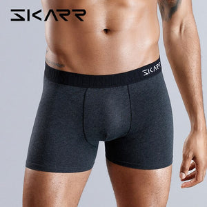 SKARR Men Boxers Underwear Men Boxer Shorts Underpants Mens Underware Boxershorts Sexy Cotton Brand Comfortable Breathable Soft