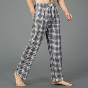 Summer 100% cotton sleep bottoms mens pajama simple sleepwear pants pijamas for male sheer mens pants pyjama trousers plus size