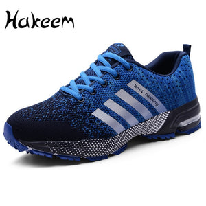 Summer Breathable Men Shoes Casual Shoes Men Fashions Male Mesh Shoes Men Sneakers Big Size Zapatillas Hombre Blue 2019 New