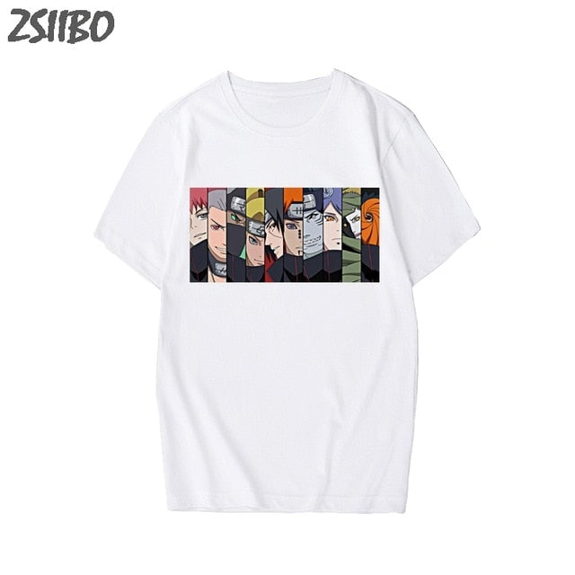 Men's tshirt Naruto Summer Harajuku Cool Unisex Short Sleeve t shirt Japanese Anime Funny Printed Streetwear Plus size T-shirt