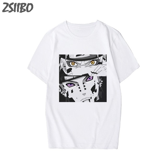 Men's tshirt Naruto Summer Harajuku Cool Unisex Short Sleeve t shirt Japanese Anime Funny Printed Streetwear Plus size T-shirt