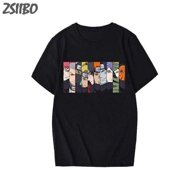 Men's tshirt Naruto Summer Harajuku Cool Unisex Short Sleeve t shirt Japanese Anime Funny Printed Streetwear Plus size T-shirt