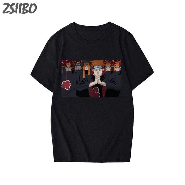 Men's tshirt Naruto Summer Harajuku Cool Unisex Short Sleeve t shirt Japanese Anime Funny Printed Streetwear Plus size T-shirt