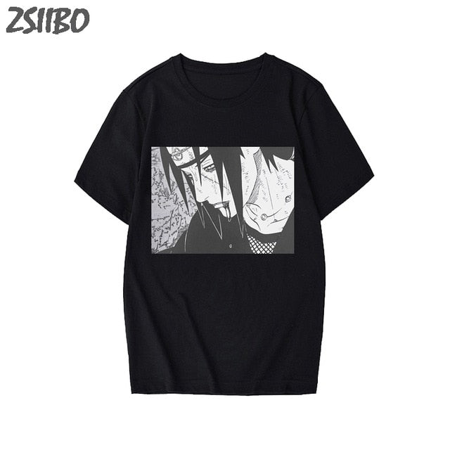 Men's tshirt Naruto Summer Harajuku Cool Unisex Short Sleeve t shirt Japanese Anime Funny Printed Streetwear Plus size T-shirt