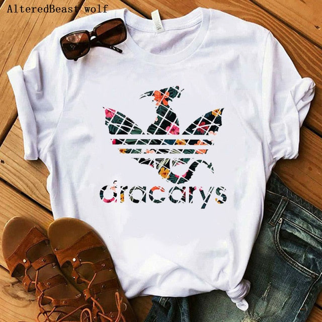 Women Dracarys T-Shirt Female Mother of Dragon Tops Tee Harajuku khaleesi Camisetas Daenery Dragon Got women summer Clothing