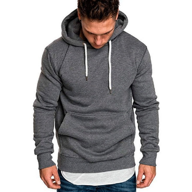 2020 Sweater Men Solid Pullovers New Fashion Men Casual Hooded Sweater Autumn Winter Warm Femme Men Clothes Slim Fit Jumpers