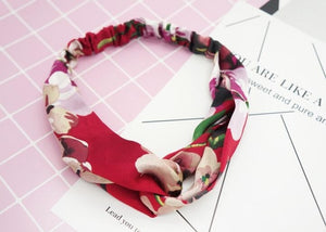 Fashion Women Girls   Bohemian Hair Bands Print Headbands Vintage Cross Turban Bandage Bandanas HairBands Hair Accessories