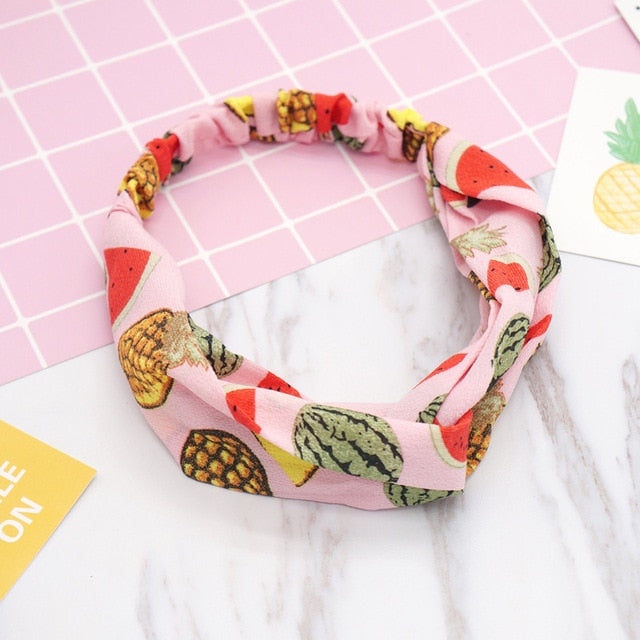 Fashion Women Girls   Bohemian Hair Bands Print Headbands Vintage Cross Turban Bandage Bandanas HairBands Hair Accessories