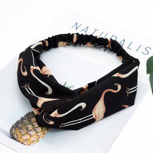 Fashion Women Girls   Bohemian Hair Bands Print Headbands Vintage Cross Turban Bandage Bandanas HairBands Hair Accessories
