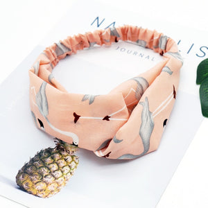 Fashion Women Girls   Bohemian Hair Bands Print Headbands Vintage Cross Turban Bandage Bandanas HairBands Hair Accessories