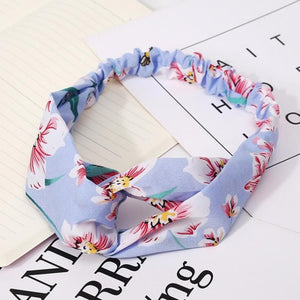 Fashion Women Girls   Bohemian Hair Bands Print Headbands Vintage Cross Turban Bandage Bandanas HairBands Hair Accessories