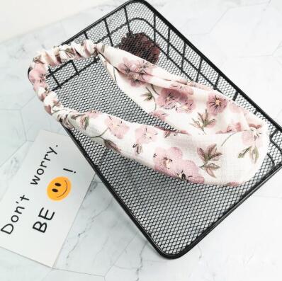 Fashion Women Girls   Bohemian Hair Bands Print Headbands Vintage Cross Turban Bandage Bandanas HairBands Hair Accessories