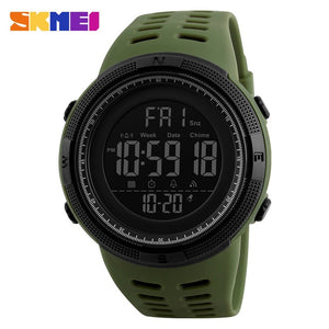 SKMEI Fashion Outdoor Sport Watch Men Multifunction Watches Alarm Clock Chrono 5Bar Waterproof Digital Watch reloj hombre 1251