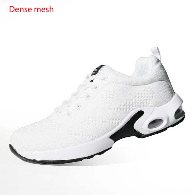 Fashion Women Lightweight Sneakers Running Shoes Outdoor Sports Shoes Breathable Mesh Comfort Running Shoes Air Cushion Lace Up