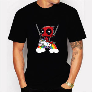 2020 Harajuku T-shirt Deadpool T Shirt Casual Short Male Tops I Am Unicorn Letter Cool Men Clothes Streetwear Camisetas Hombre