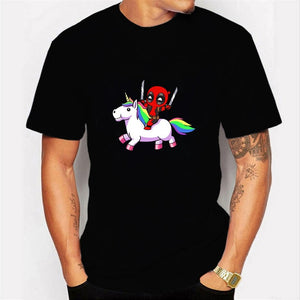 2020 Harajuku T-shirt Deadpool T Shirt Casual Short Male Tops I Am Unicorn Letter Cool Men Clothes Streetwear Camisetas Hombre