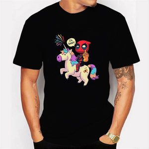 2020 Harajuku T-shirt Deadpool T Shirt Casual Short Male Tops I Am Unicorn Letter Cool Men Clothes Streetwear Camisetas Hombre