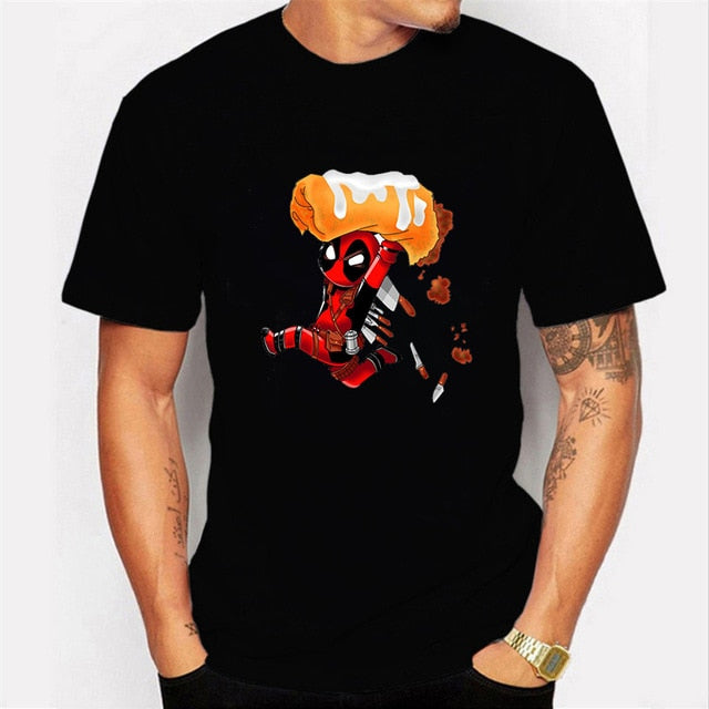 2020 Harajuku T-shirt Deadpool T Shirt Casual Short Male Tops I Am Unicorn Letter Cool Men Clothes Streetwear Camisetas Hombre