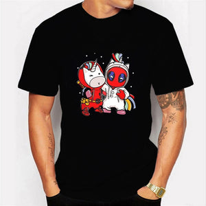 2020 Harajuku T-shirt Deadpool T Shirt Casual Short Male Tops I Am Unicorn Letter Cool Men Clothes Streetwear Camisetas Hombre