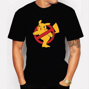 2020 NO COFFEE NO WORKEE T Shirt PIKACHU POKEMON-pika Tshirt O-Neck Short Funny Mens Shirts T Shirts Pokemon-pikachu Men Tops Tees