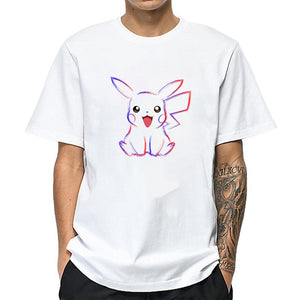 2020 NO COFFEE NO WORKEE T Shirt PIKACHU POKEMON-pika Tshirt O-Neck Short Funny Mens Shirts T Shirts Pokemon-pikachu Men Tops Tees