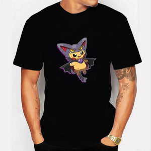 2020 NO COFFEE NO WORKEE T Shirt PIKACHU POKEMON-pika Tshirt O-Neck Short Funny Mens Shirts T Shirts Pokemon-pikachu Men Tops Tees