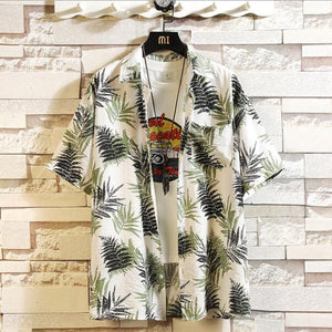 Print Merk Zomer Heet Verkoop Mannen Strand Shirt Fashion Korte Mouw Bloemen Losse Casual Shirts Plus Aziatische Grootte M-4XL 5XL Hawaiian