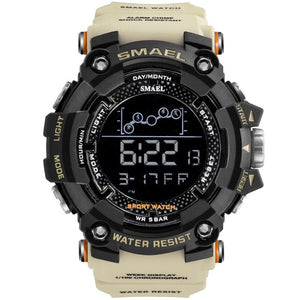 Mens Watch Military Water resistant SMAEL Sport watch Army led Digital wrist Stopwatches for male 1802 relogio masculino Watches