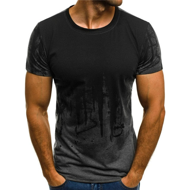 Newest 3D Printed T-Shirt Ink Draw Pattern Short Sleeve Summer Casual Tops Tees Fashion O-Neck Tshirt Male