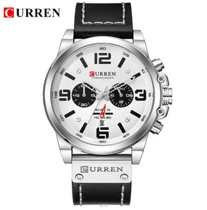 Top New CURREN 8314  Watches Top Brand Luxury Men Military Sport Wristwatch Leather Quartz Watch Waterproof Relogio Masculino