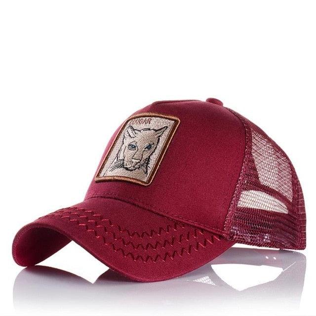 Hot Sell Baseball Cap For Women Summer Mesh cap Men Embroidery Animal Bones Hip Hop Hat Casual Cotton hat Dropshiopping