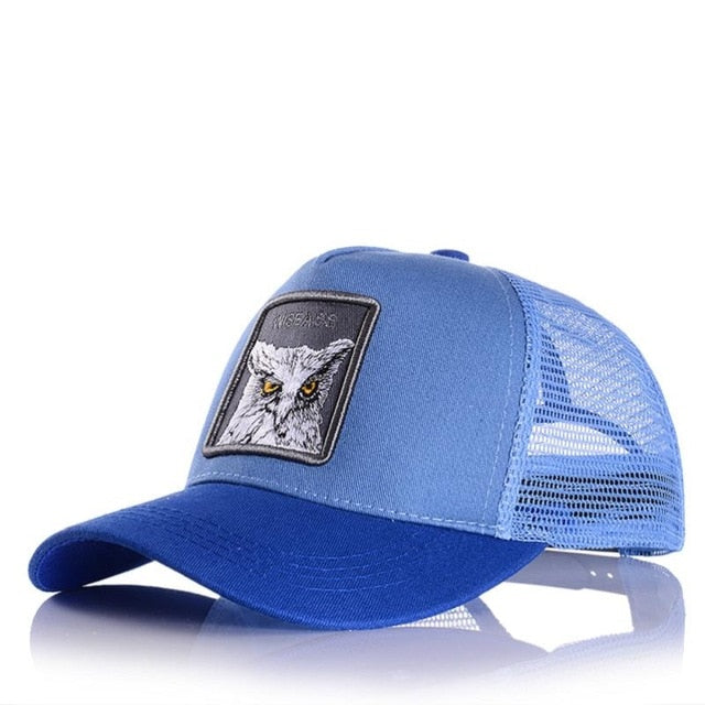 Hot Sell Baseball Cap For Women Summer Mesh cap Men Embroidery Animal Bones Hip Hop Hat Casual Cotton hat Dropshiopping