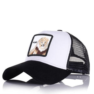 Hot Sell Baseball Cap For Women Summer Mesh cap Men Embroidery Animal Bones Hip Hop Hat Casual Cotton hat Dropshiopping