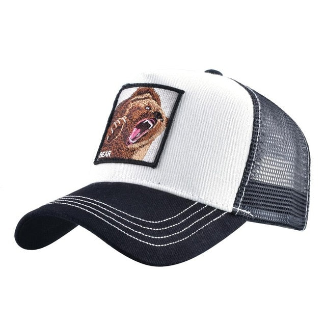 Hot Sell Baseball Cap For Women Summer Mesh cap Men Embroidery Animal Bones Hip Hop Hat Casual Cotton hat Dropshiopping