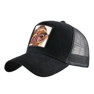 Hot Sell Baseball Cap For Women Summer Mesh cap Men Embroidery Animal Bones Hip Hop Hat Casual Cotton hat Dropshiopping