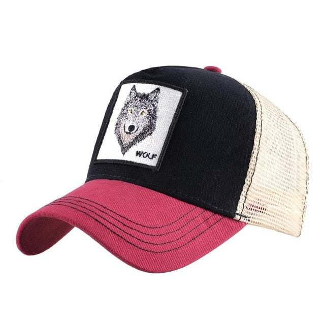 Hot Sell Baseball Cap For Women Summer Mesh cap Men Embroidery Animal Bones Hip Hop Hat Casual Cotton hat Dropshiopping