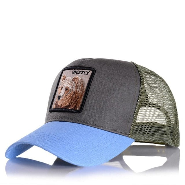 Hot Sell Baseball Cap For Women Summer Mesh cap Men Embroidery Animal Bones Hip Hop Hat Casual Cotton hat Dropshiopping