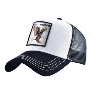 Hot Sell Baseball Cap For Women Summer Mesh cap Men Embroidery Animal Bones Hip Hop Hat Casual Cotton hat Dropshiopping