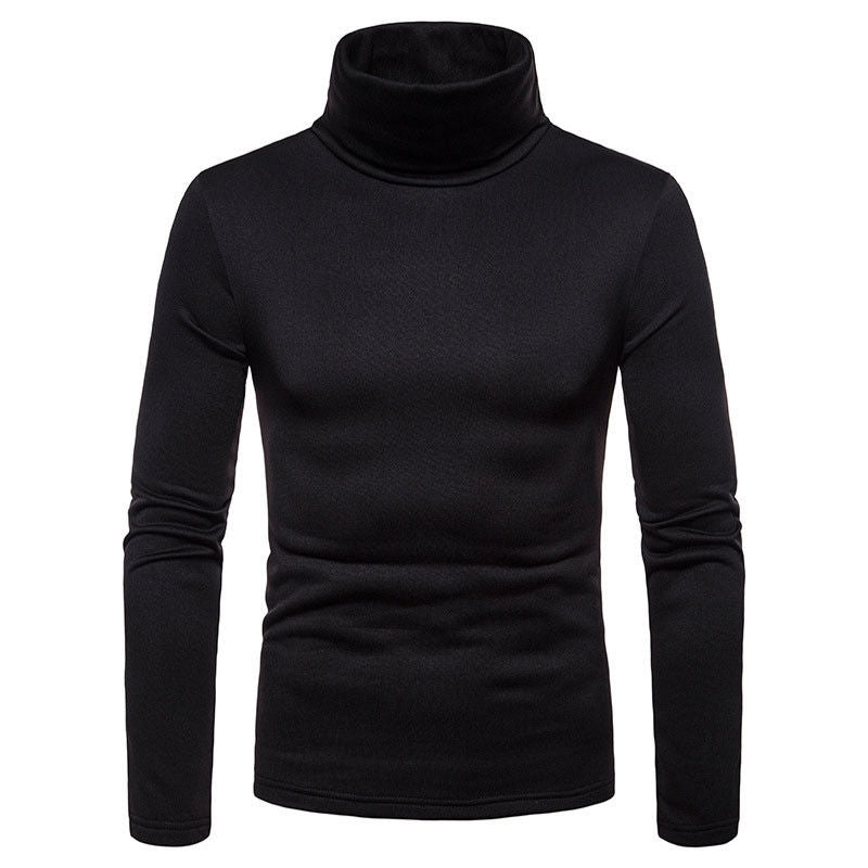 New Streetwear Men's Winter Warm Cotton High Neck Pullover Jumper Sweater Tops Mens Turtleneck Fashion